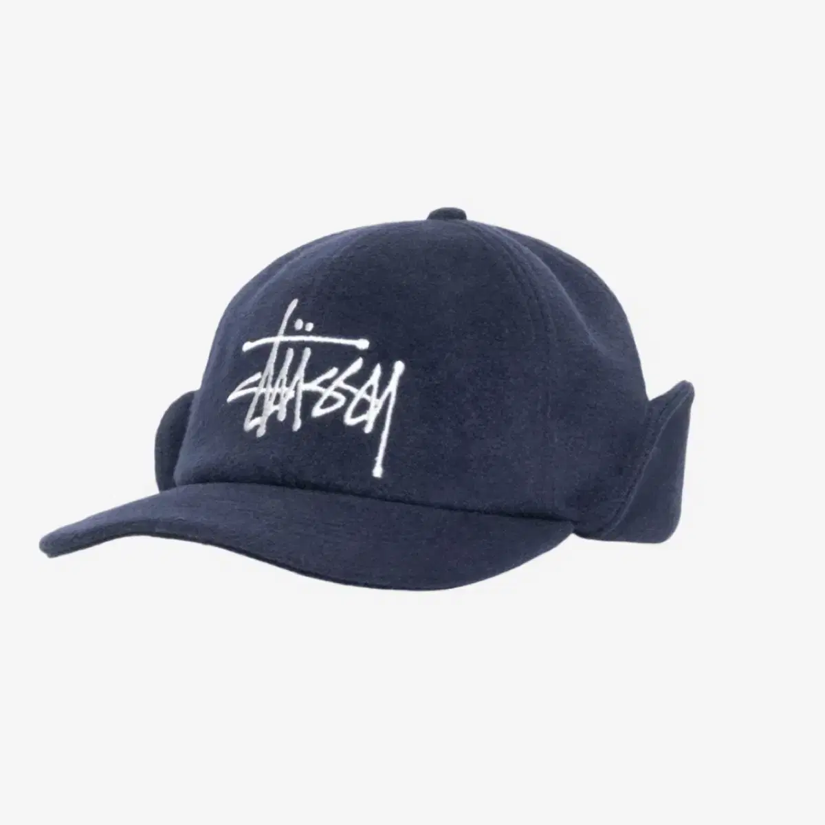 Stussy Wool Ear Flap Cap Navy